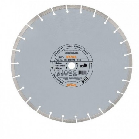 STIHL Disque Diamants 350 mm D-B10 , pour béton, béton armé, tuiles, briques, parpaing