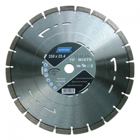 Disque diamant NORTON Vulcan TP Asphalte - Ø 350 mm