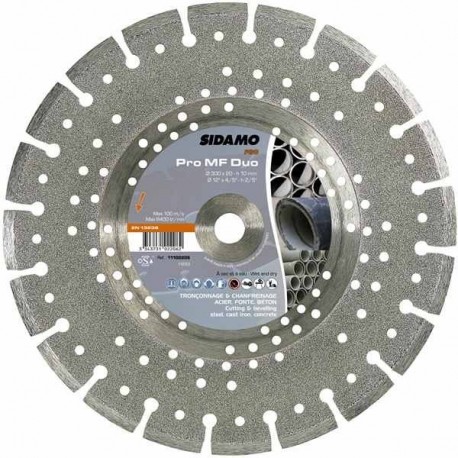 Disque diamant MIXTE ,Béton Armé , Acier , Matériaux , 300 mm / 20 mm SIDAMO Pro MF  11101105