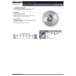 Disque diamant MIXTE Béton Armé , Matériaux , 350 x 25.4  Sidamo Mister Diam - 11102094