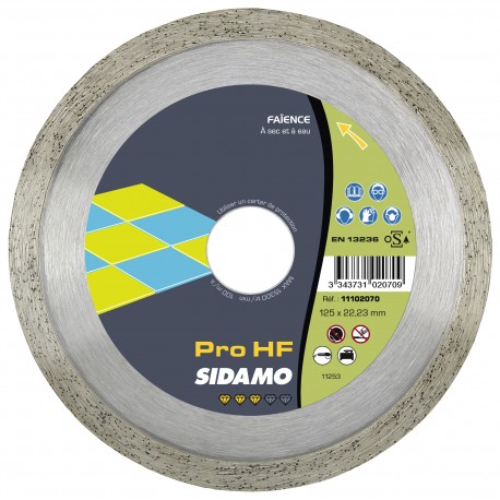 Disque Diamants Carrelage , Ceramique et Marbre , SIDAMO Pro HF Ø 115 11102021