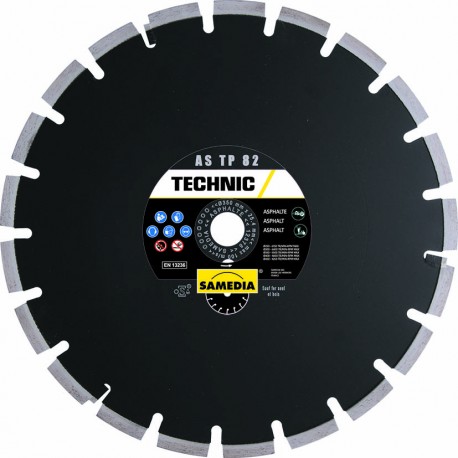 Disque Diamant Asphalte ⌀ 300 mm x 25.4 mm - Samedia Technic As TP 82 - 313512