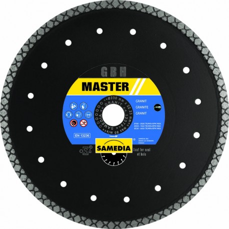 Disque diamant Jante continue GRANIT  + Béton Armé 300 mm / 20 mm -  SAMEDIA MASTER GBH 313478