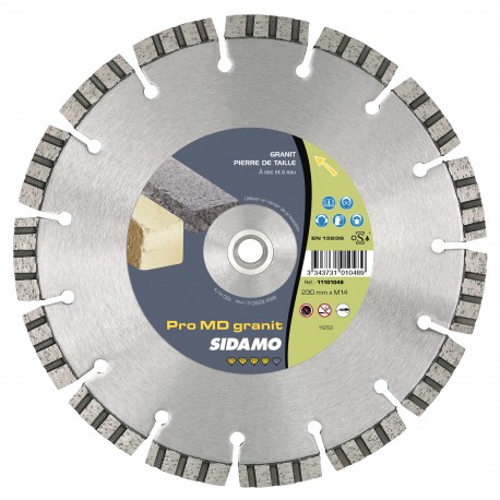 Sidamo - Disque diamant PRO MD GRANIT + Matériaux Durs ,  D 300 x 25,4-20 x 10 x ép. 3,2 mm - 11101079
