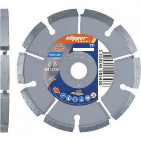 DISQUE DIAMANT NORTON TP DEJOINTOYAGE Ø 125 MM ALÉSAGE 22.23 MM - 70184610307 NORTON CLIPPER